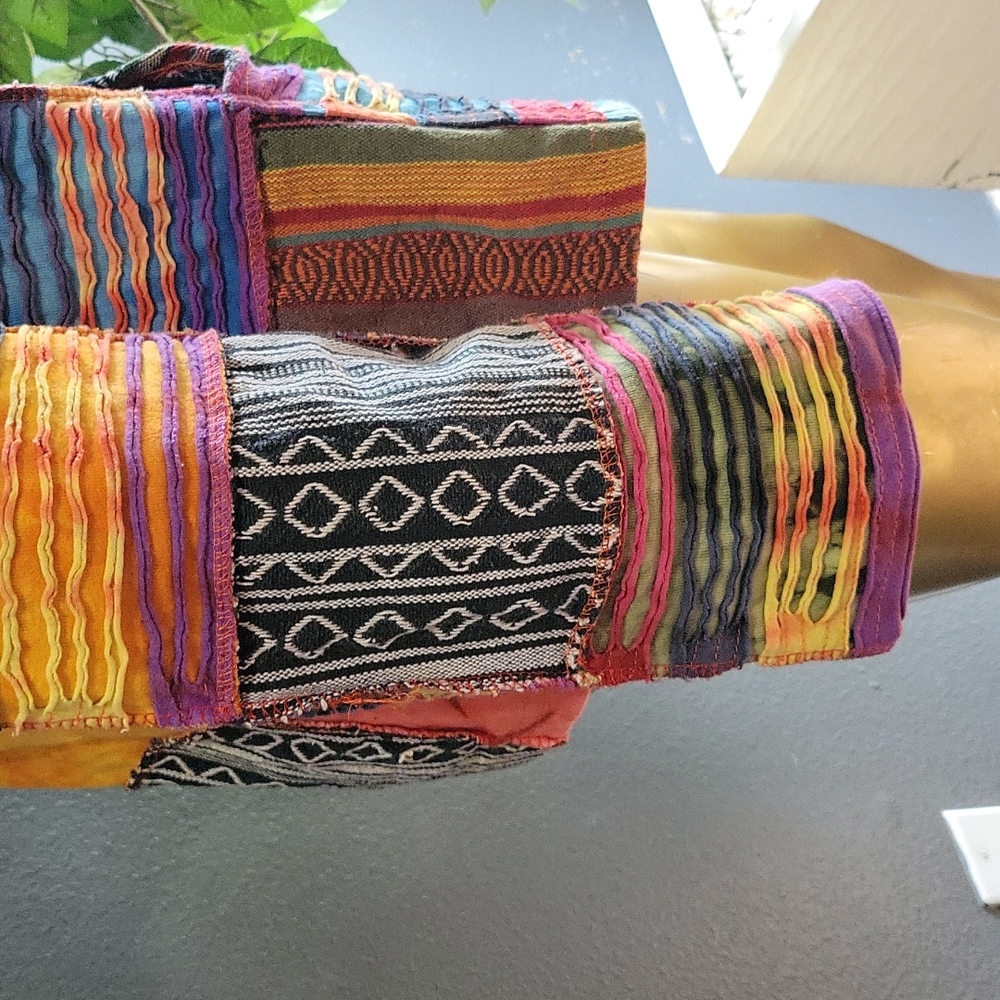 Rising International Womens Patchwork Multi Fabri… - image 7